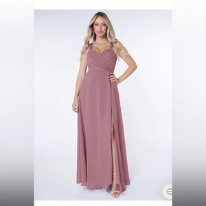 Azazie Nahrin Vintage Mauve Bridesmaid Dress